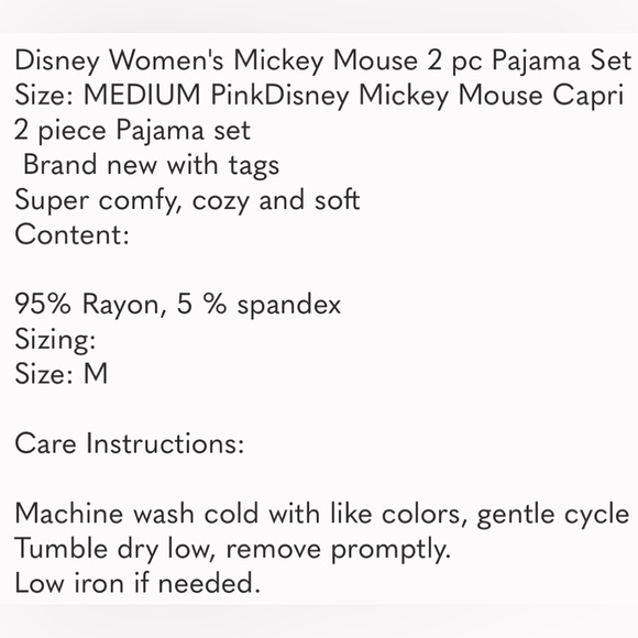 NWT Disney Micky Mouse Capri Pajama Set & Marc New York Ribbed Joggers Sz XS - Picture 11 of 13